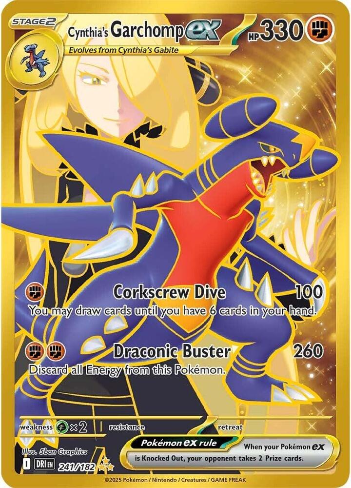 Cynthia's Garchomp ex #241/182