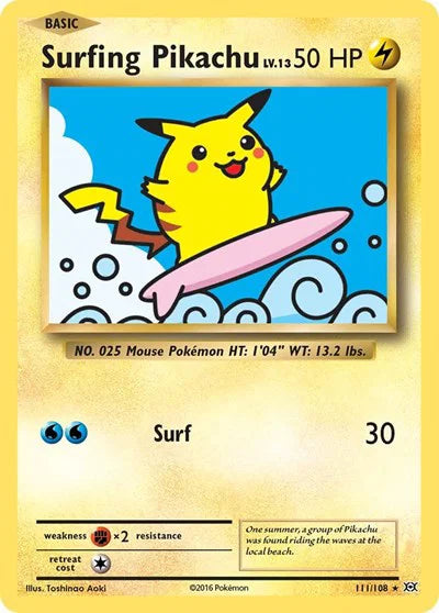 Surfing Pikachu #111/108