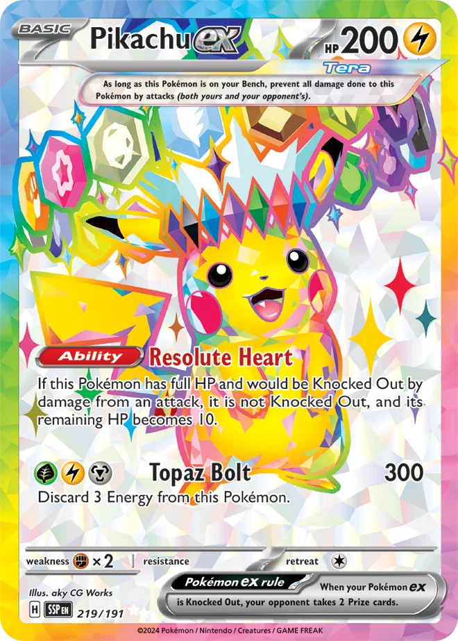 Pikachu ex #219/191
